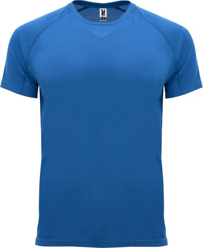 Kobaltblauw heren 2 pack sportshirt korte mouwen Bahrain merk Roly maat S