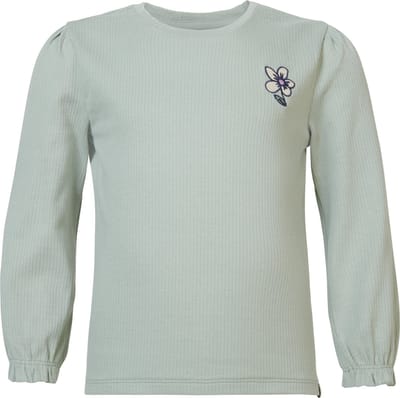 Noppies Girls Tee Eudora long sleeve Meisjes T-shirt - Slate Gray - Maat 92