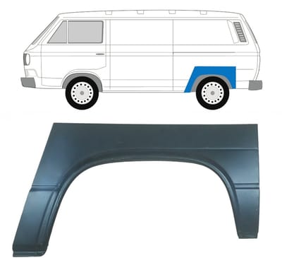 Reparatiepaneel achterspatbord voor Volkswagen Transporter T3 1979-1992 / Links