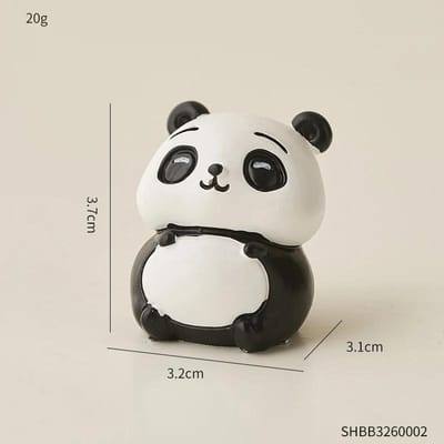 Artistiek Cartoon Panda Beeldje Huis Woonkamer Decoratie Bureau Decoratie Verjaardagscadeau Studietafel Accessoires Schattige Hars Dieren Ambachten white