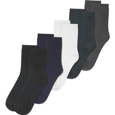 Babista herren Pak Van 5 Sokken - 39-42 - wit - Plus Size