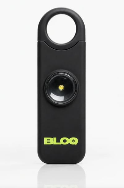 BLOQ Siren Pro - Nu deze week + Gratis Keychain, Persoonlijk Geluid Alarm - 130 dB Veiligheidsalarm met GPS, SOS & 112, Smart Safety Keychain