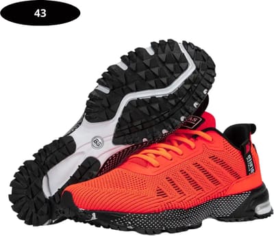 Bovista Tennisschoenen - Heren - Dames - Tenniskleding - Indoor - Outdoor - Mandarijnrood - Maat 43