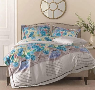 Primaviera Deluxe SL 25 Margje - Dekbedovertrekset - Lits-jumeaux - 240x200/220 cm + 2 kussenslopen 60x70 - Blauw