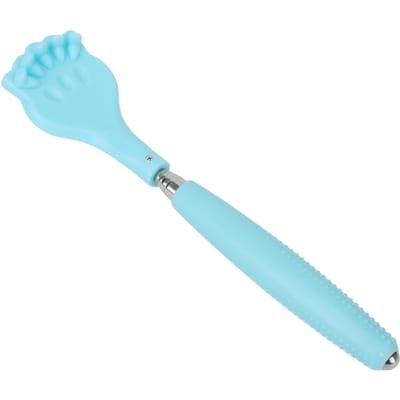 Gratte-dos extensible et multifonctionnel, masseur corporel, style griffe de chat, outil de grattage mignon bleu