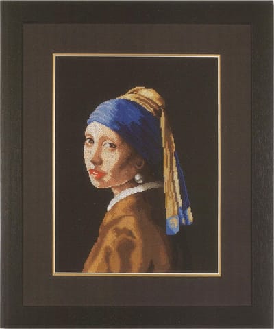 borduurpakket 35084 vermeer, meisje met de parel