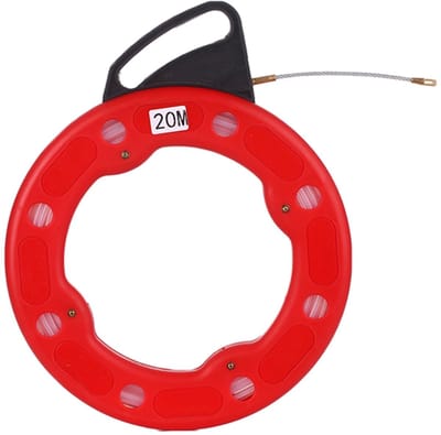 Dailygoody - Vistape Draadtrekker - Flexibel Kabeltrekkergereedschap - Eenvoudig Te Gebruiken - 20M - Niet-geleidend - Perfect voor Muren en Elek