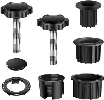 SnelShoppen - Sunshade Reducer Ring Set - Parasolhouder Vervangonderdelen met Tube Hoes en Schroeven - Ideaal voor Tuin, Camping en Feestjes