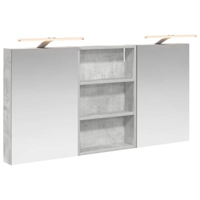 vidaXL - Badkamerkast - set - 3 - st - 120 - x - 10,5 - x - 60,5 - cm - Bewerkt - hout