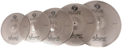 Low Noise Bekkenset 14/16/18/20 inch - incl. bekkentas - Zilver Fazley