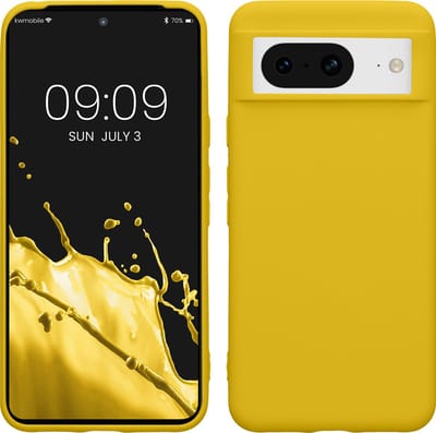 kwmobile telefoonhoesje geschikt voor Google Pixel 8 - Hoesje voor smartphone - Back cover in stralend geel