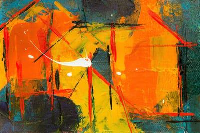 Abstract canvas voor aan de muur