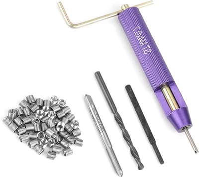 50 Stuks Draad Reparatie Installatie Kit, M4 x 2D RVS Helicoil Type Set voor Draad Inserts en Spiraalverbindingen