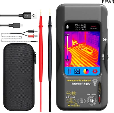 RFWR® Warmtebeeldcamera en Multimeter 320 x 320 Resolutie - Infrarood en Digitale Metingen