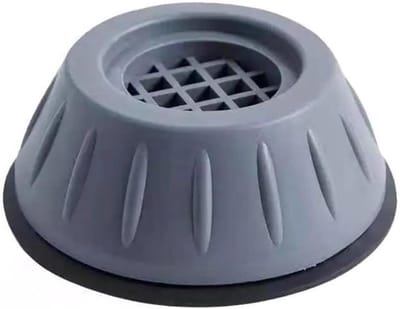 Wasmachine Anti-vibratie Voetjes - Apparaat Dempers Rubber Mat - Stabiliseren van Apparaten - Verstelbaar Ontwerp - 1 stuks - Grijs