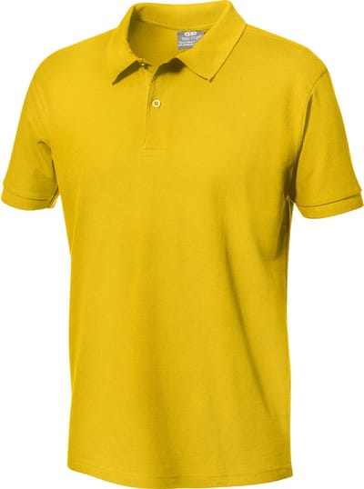 SIR SAFETY PIQUET Korte mouw Werkpolo HEREN Geel - 100% Katoen - 180 g/m² - Dubbel Gestikt
