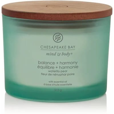 Chesapeake Bay Balance & Harmony - Waterlily Pear - Geurkaars met Drie Lonten - 50 branduren