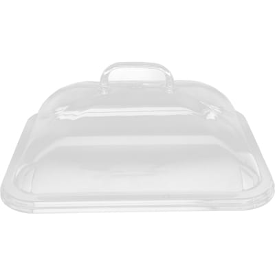 Couvercle anti-éclaboussures Acrylique transparent clair Anti-poussière Forme rectangulaire Pratique et pratique Assiette de maison M(59cm / 23.2in Long)