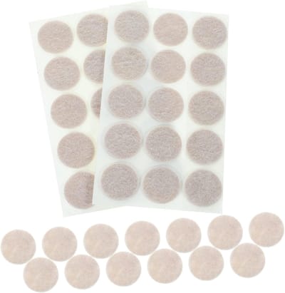 Meubelbeschermers - Vloerbeschermers Stoelpoot - Vloeren Beschermen - 225 Stuks Zelfklevend - 28x28x1 mm - Beige