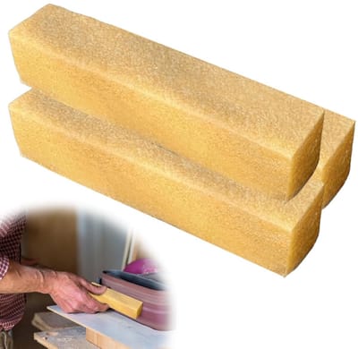 Reinigingsblok en Schuurbanden Set van 3, 200 x 40 x 40 mm, Hoogwaardige Natuurrubber, Voor het Onderhouden van Schuurmachines en Schuurdiscs