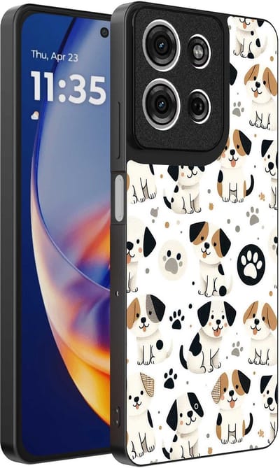 Geschikt voor Motorola Edge 50 Neo Telefoonhoesje met honden opdruk - TPU backcover case dog design - Smartphonica geschikt voor Motorola Edge 50 Neo