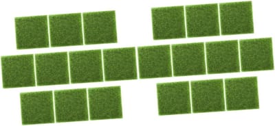 Kunstgras Tegels - Nep Gras Matten - Decoratie Tuin - Realistisch Uiterlijk - 15x15 cm - Groen