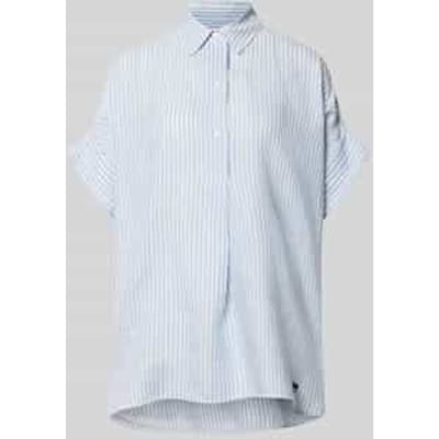 Oversized linnen blouse met korte mouw model 'VERVE'
