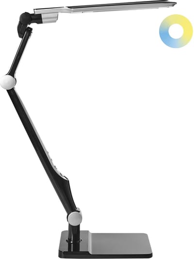 PEGASI - Bureaulamp LED - Zwart - Synthetisch materiaal