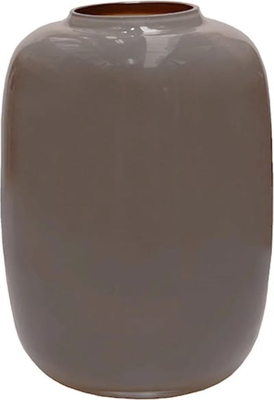Vaas Artic | Medium | Taupe - Earth | Glans | Ø25 x H35 cm