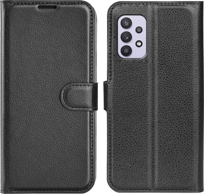 MobyDefend Hoesje - Geschikt voor Samsung Galaxy A53 - Kunstleren Wallet Book Case (Sluiting Voorkant) - Zwart