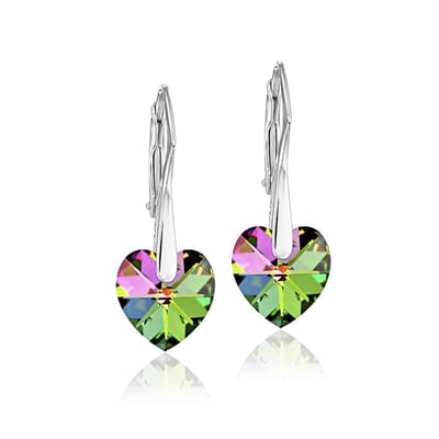 Montebello Oorbellen Lily HZ36 - Swarovski Hart - 925 Zilver Gerhod. - Ø10mm - 25mm