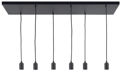 HighLight pendellamp Fantasy 6L - zwart