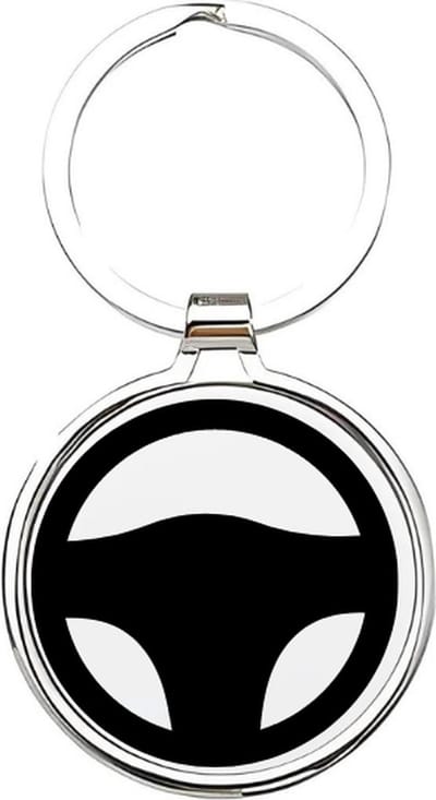 Akyol - Autostuur Sleutelhanger - auto rijden - Autoliefhebbers - Auto - auto liefhebbers - race - racers - motorvoertuig - stuur - cadeau voor een autoliefhebber - 4 x 7,5 CM