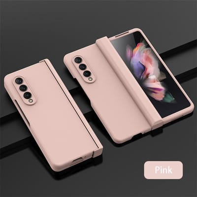 Ultradunne Opvouwbare Schokbestendige Hoes Voor Samsung Galaxy Z Fold 4 6 Fold4 Fold3 Fold 5 360 Volledige Bescherming Snoepkleur Harde Cover For Galaxy Z Fold5