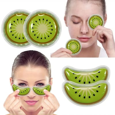 4 Stuks Herbruikbare Gel Ice Pack Oogpads – Koelende Behandeling voor Roodheid, Oogontspanning, Koude/Warme Therapie voor Onder Ogen, Vermoeidheid, Wallen en Puffen