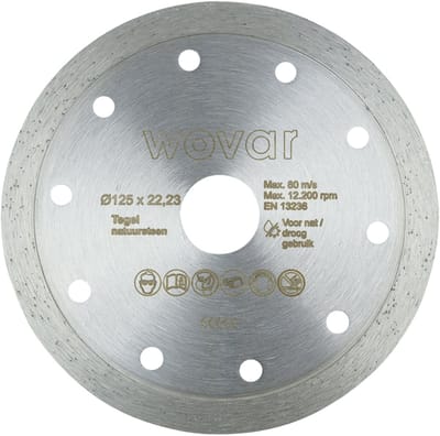 Wovar Diamantschijf Tegels Ø 125 mm | Per Stuk