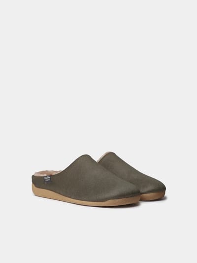 Herenslippers met open tenen van textiel | NOTI-BD