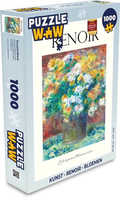 Puzzel Kunst - Renoir - Bloemen - Legpuzzel - Puzzel 1000 stukjes volwassenen