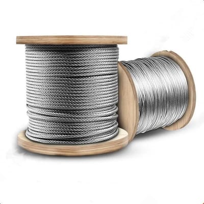 Roestvrij staaldraad - Zachte kabel - Klusprojecten Buiten - Slijtvast Waterdicht - 20 meter 3 mm - Zilverkleurig