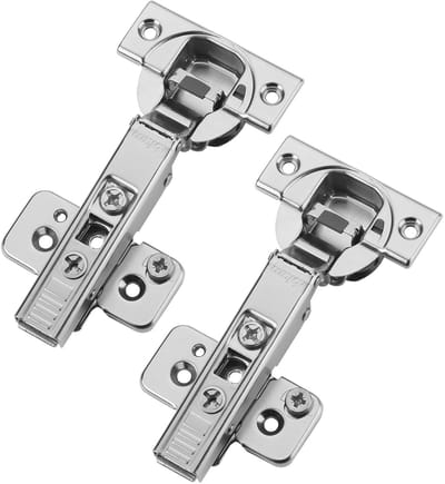 Set van 2 BLUM scharnieren hoekaanslag 71B3550 110° met automatische sluiting incl. montageplaten met excentrische verstelling 173H7100