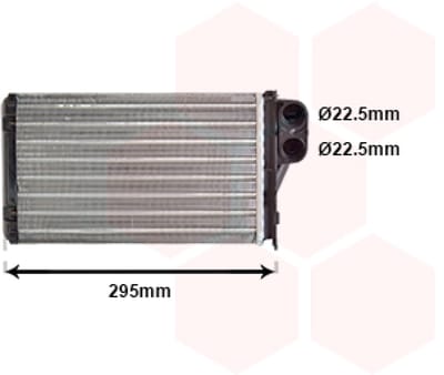 Van Wezel - KACHEL RADIATEUR VOOR PEUGEOT 406 1995-1999 6448G9