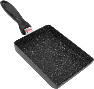 Tamagoyaki Pan - Japanse Omeletpan - Ontbijt Koken - Rechthoekig Ontwerp - Niet gespecificeerd - Zwart