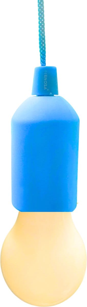 Fienosa LED Treklamp Blauw - Hanglamp - Camping lamp - Hanglamp Batterij - Nachtlamp Kinderen - Campinglampen - Tentlamp - Kampeerlamp - NIET INBEGREPEN aaa batterijen- Warm wit licht -Tuinverlichting - Feestverlichting