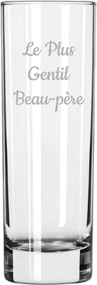 Longdrinkglas gegraveerd - 22cl - Le Plus Gentil Beau-père