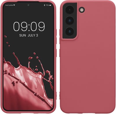 kwmobile telefoonhoesje geschikt voor Samsung Galaxy S22 - Hoesje voor smartphone - Back cover in donkerroze