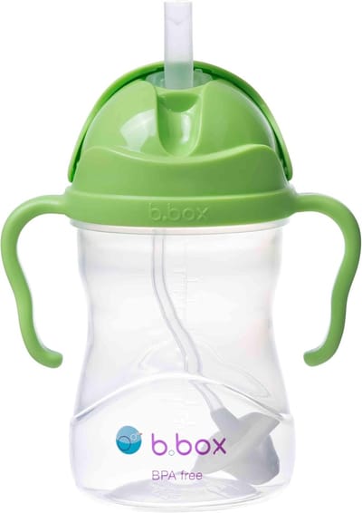 b.box Drinkfles met rietje - Baby Sippy Cup - Drink Vanuit Elke Hoek - Glow in the dark beker- Klapdeksel - Verzwaard Rietje - Lekvrij en Eenvoudige Grip - BPA-vrij - Vaatwasserbestendig - Vanaf 6+ Maanden - 240 ml