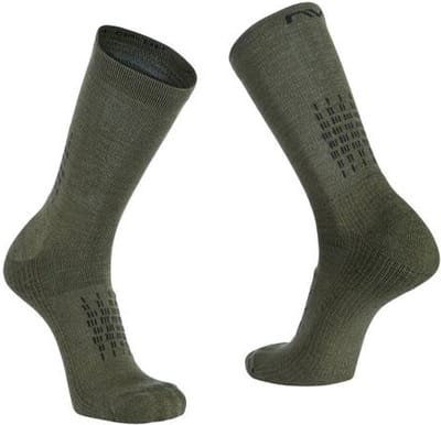 Northwave Fast Winter Hoge Fietssokken Groen/Zwart - L 44-47