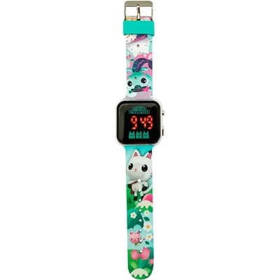 Gabby`s Dollhouse LED Horloge - Digitaal - Gabby`s Poppenhuis