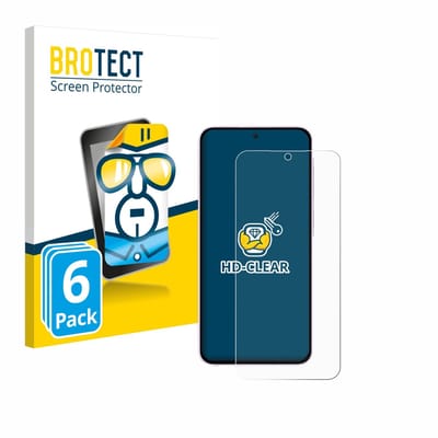 BROTECT - Screenprotector voor Samsung Galaxy A56 5G (case-friendly) - Folie Beschermfolie transparant 6 Stuks