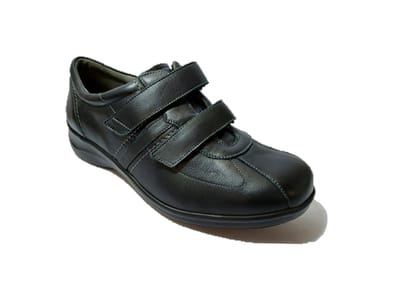 Durea Klittenbandschoen 6096 248 5027 Zwart Wijdte K+